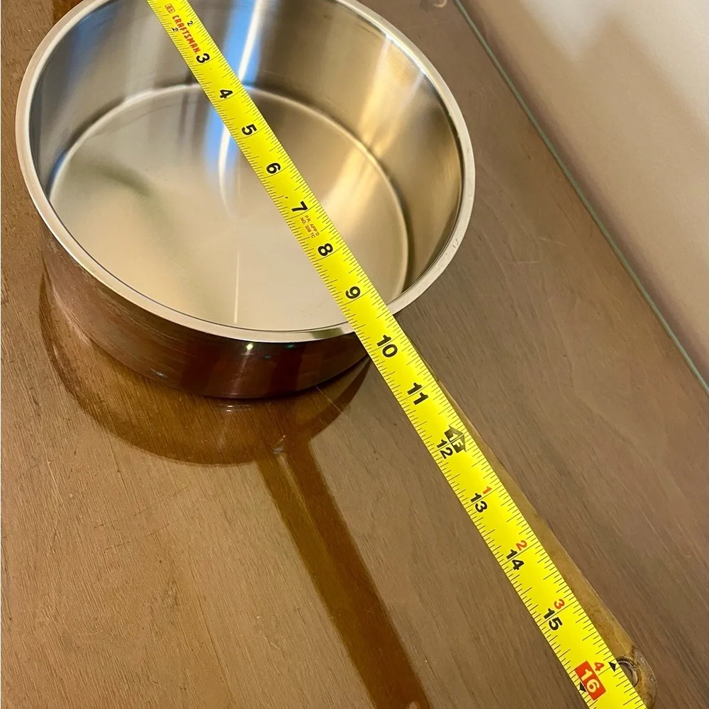 Spring Culinox 78 Copper/Stainless 4-quart Saucepan, 1970s Vintage, Switzerland - Picture 14 of 16